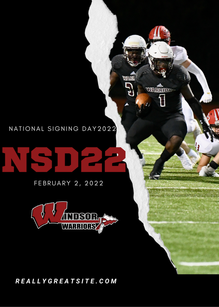 2.2.22 National Signing Day ... Stay tune to see what is next for your favorite student-athletes! #GoWarriors #WeareWINdsor 