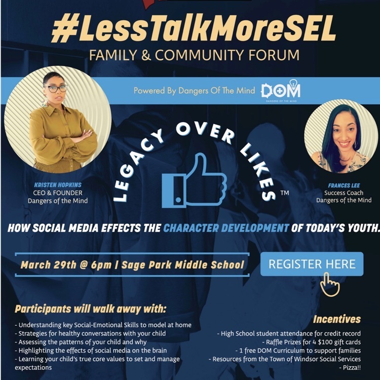 Super Excited about our upcoming Family Forum: Legacy Over Likes… delving deep into how social media effects the character development of todays youth! A MUST-ATTEND! (Registration Link in Bio) #dynamicpartnerships #ittakesavikkage #weareWINdsor