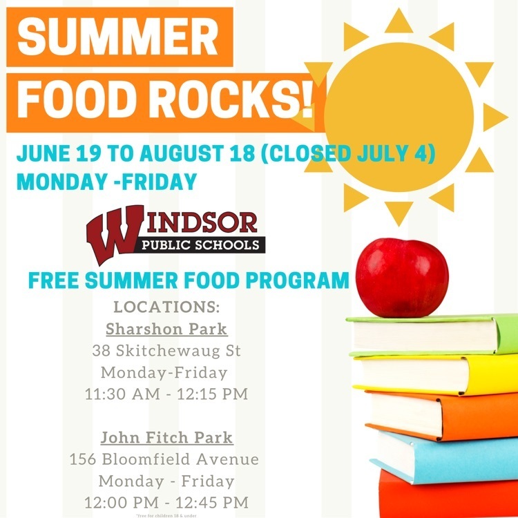 Sumer meals rock! n June 19 to August 18 (closed July 4)  Monday -Friday 