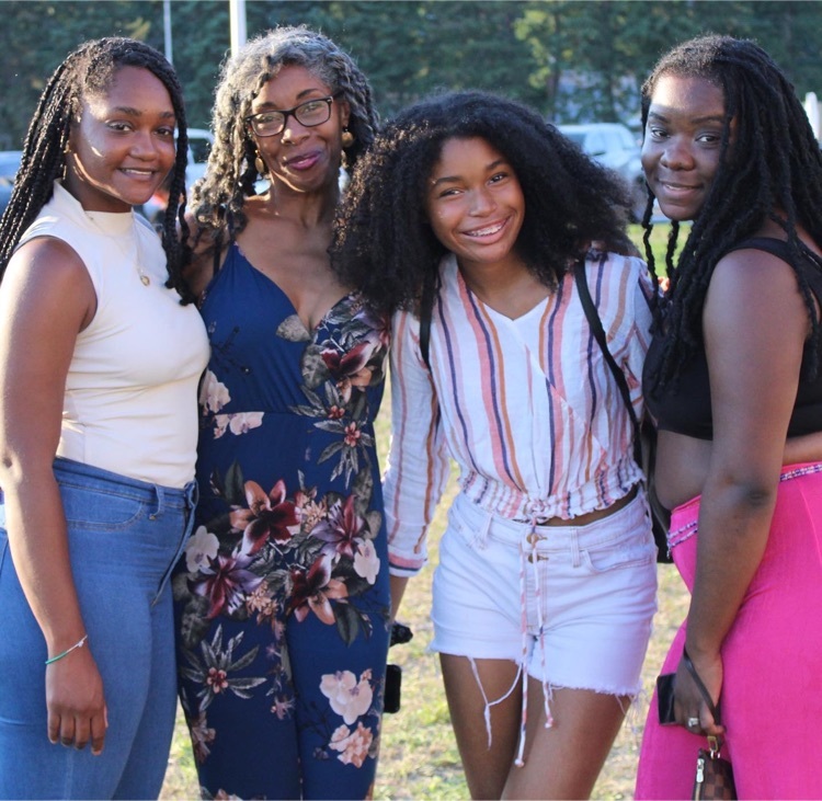 families at block party 