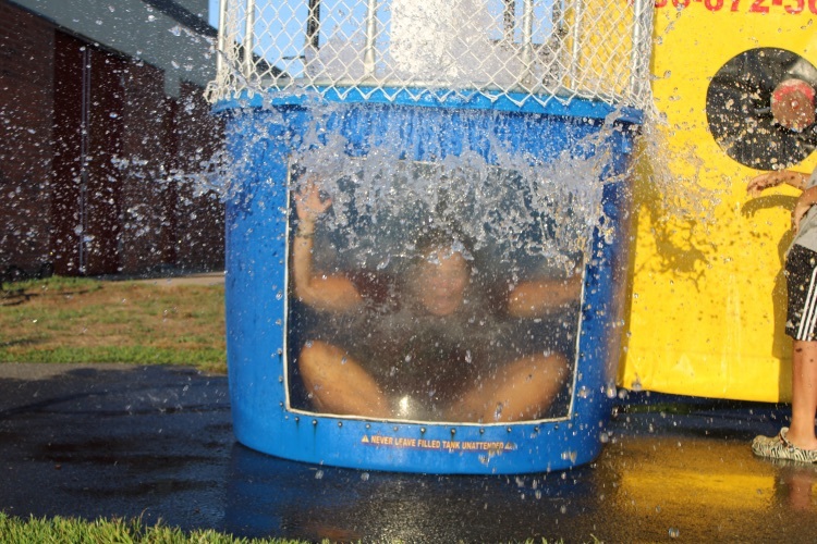 Some more fun at the Dunk Tank with WHS VP Erica Fangiullo